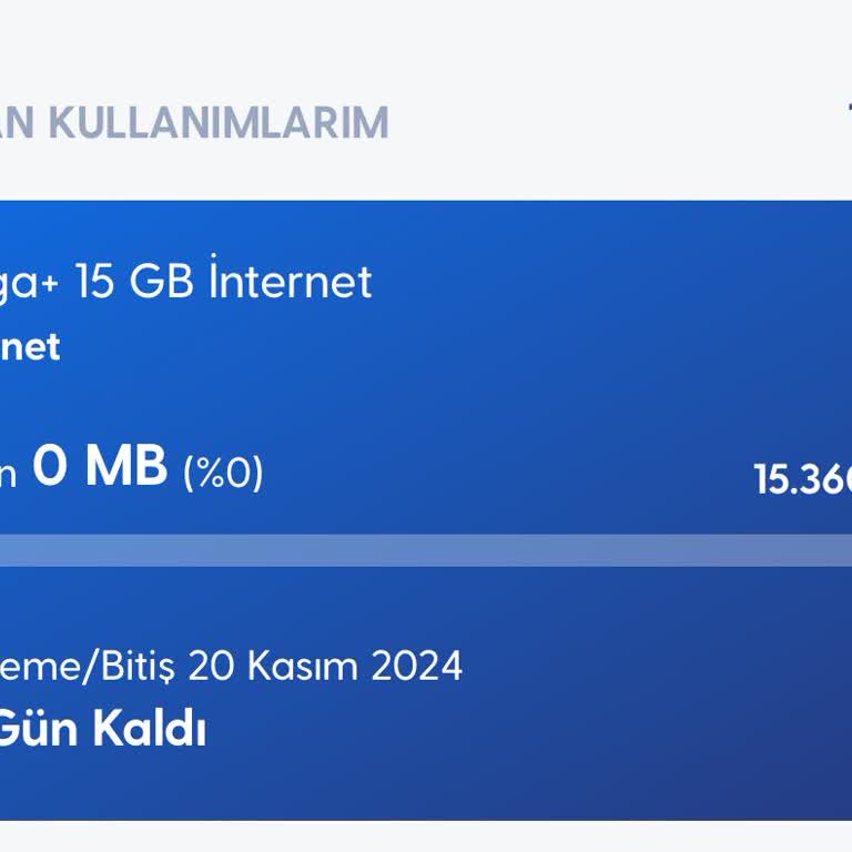 Turkcell İnternet Paketleri Hızla Tükeniyor