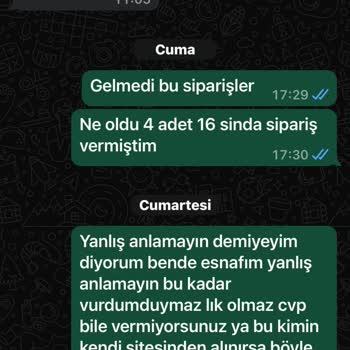 Sipariş Edilen Ürünlerin Teslim Edilmemesi Ve Para İadesi Sorunu