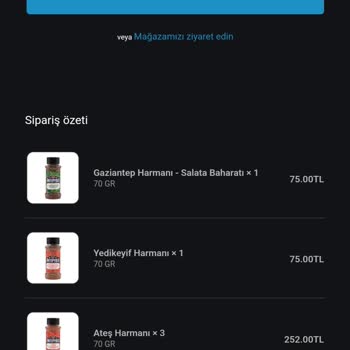 Antepyolu.com'dan Sipariş Edilen Baharatların Teslim Edilmemesi Ve İletişimsizlik