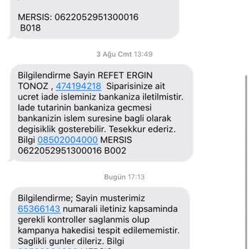 Eksik Bilgilendirme Ve İptal Edilen Siparişle Hayal Kırıklığı