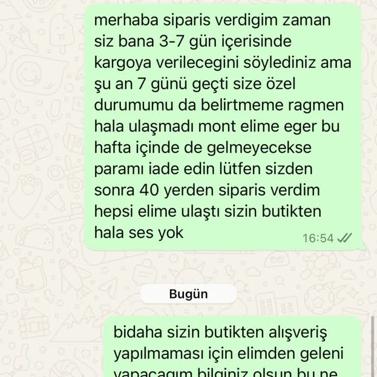 Kargo Gecikmesi Ve İletişim Sorunu