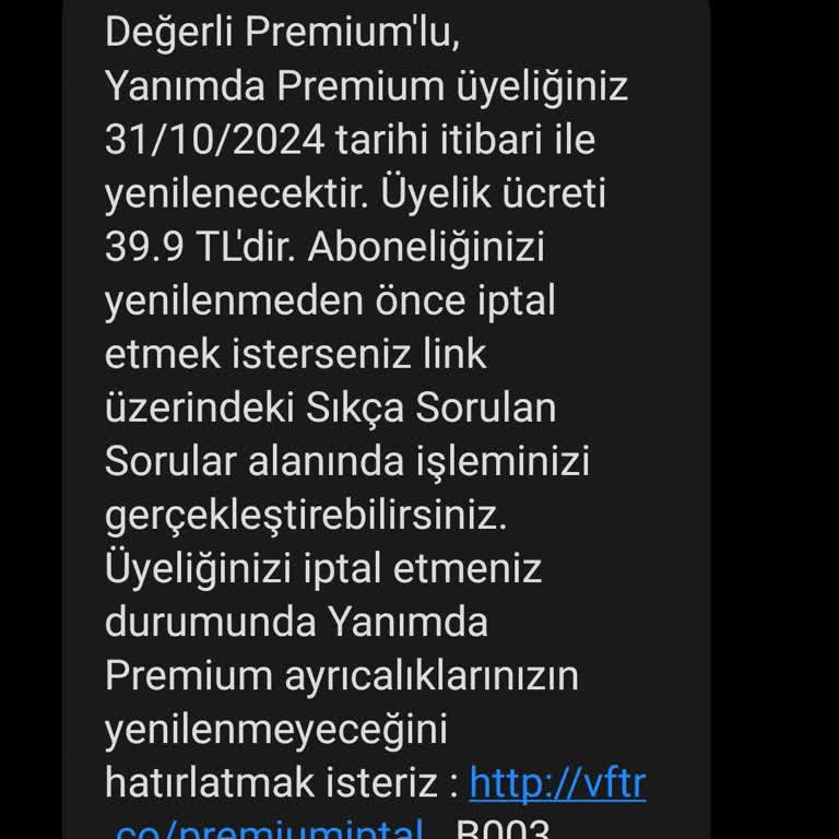 Vodafone Üyelik İptali Çilesi