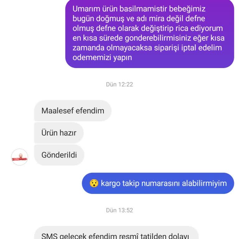 Geciken Sipariş Ve İletişim Sorunları