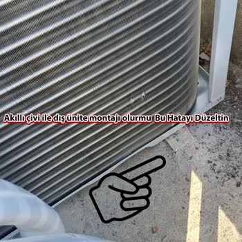 Vestel Klima Montajında Sağlıksız Uygulama