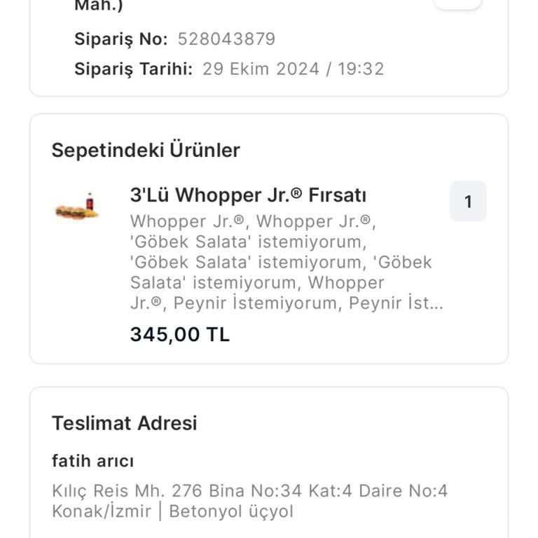Beklenen Sipariş: Burger King'den Gelen Hayal Kırıklığı