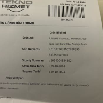 Philips Robot Süpürge İlk Kullanımda Arızalandı