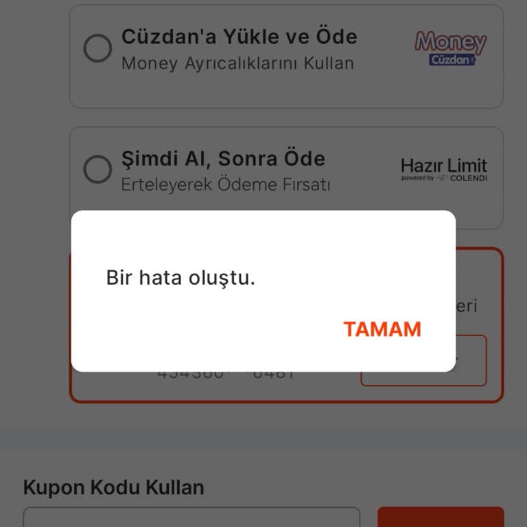 Migros Yemek Kuponu Kullanımında Sürekli Hata Ve Yetersiz Müşteri Hizmetleri