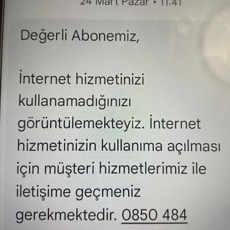 İnternet Bağlantısı Sorunu Ve Fatura Karmaşası