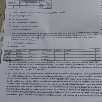 Özel Eğitim Kurumunda İptal Sürecinde Yaşanan Sorunlar