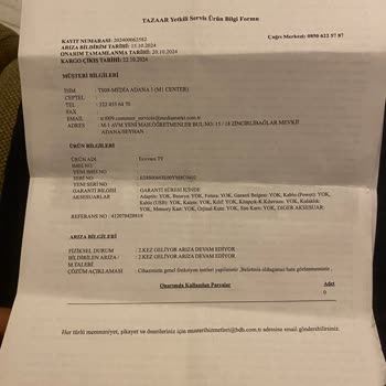 Tekrarlayan Sorunlar Ve Servis Sürecindeki Tutarsızlık