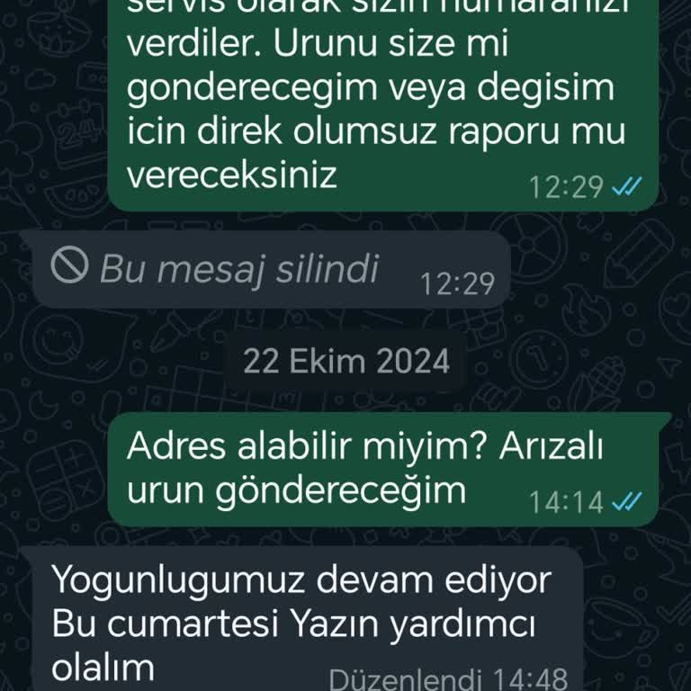 Trendyol'dan Aldığım Kamera Servis Sorunu