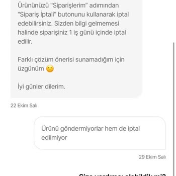 Teslim Edilmeyen Sipariş Ve Çözümsüz Müşteri Hizmetleri