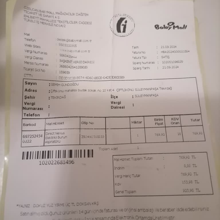 İade Süresi Sorunu Ve Ürün Kalitesizliği