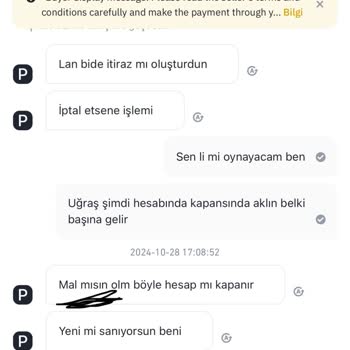 Binance P2P'de Hakaret İçeren Mesajlar Ve Yetersiz Destek