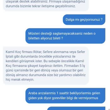 Kamil Koç İle Yolculukta Gecikme Ve Bilgilendirme Eksikliği