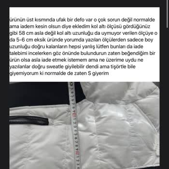 Yanlış Ölçüler Ve İade Sorunu