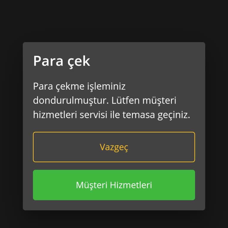 Para Çekme Sorunu Ve Müşteri Hizmetleri Hatası