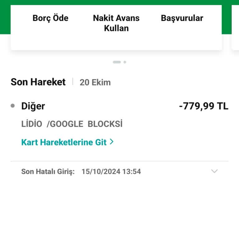 Hesabımdan İzinsiz Para Çekilmesi