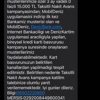 Denizbank'ta Sim Bloke Ve Kredi Başvuru Sorunu