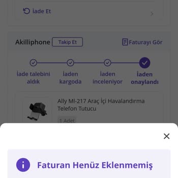 Ücret İadesinde Gecikme Ve Eksik Ürün Sorunu
