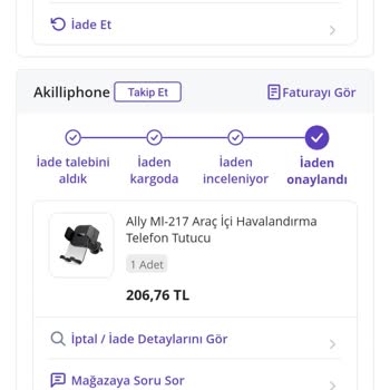 Ücret İadesinde Gecikme Ve Eksik Ürün Sorunu