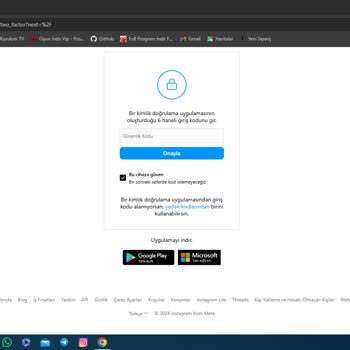 Instagram İki Faktör Kimlik Doğrulama Sorunu