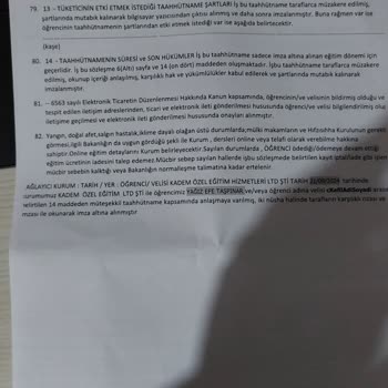 Şerifali Dil Kursunda Kayıt İptali Ve Ücret Sorunu