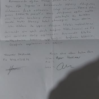 Şerifali Dil Kursunda Kayıt İptali Ve Ücret Sorunu