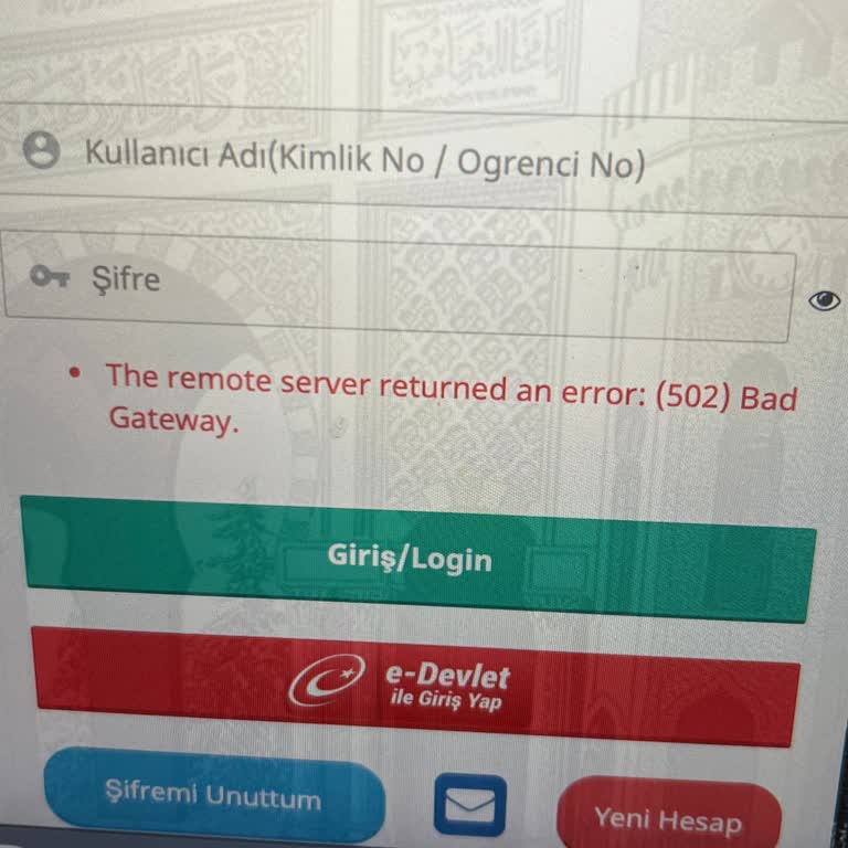 Sınav Öncesi Sistem Erişimi Sorunu Mağduriyeti