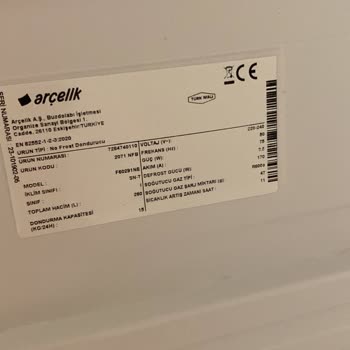 Arçelik Derin Dondurucu Gaz Kaçağı Mağduriyeti