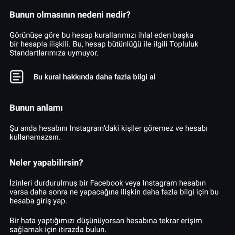 Instagram Hesaplarımın Aniden Kapanması Ve Bilgi Eksikliği!