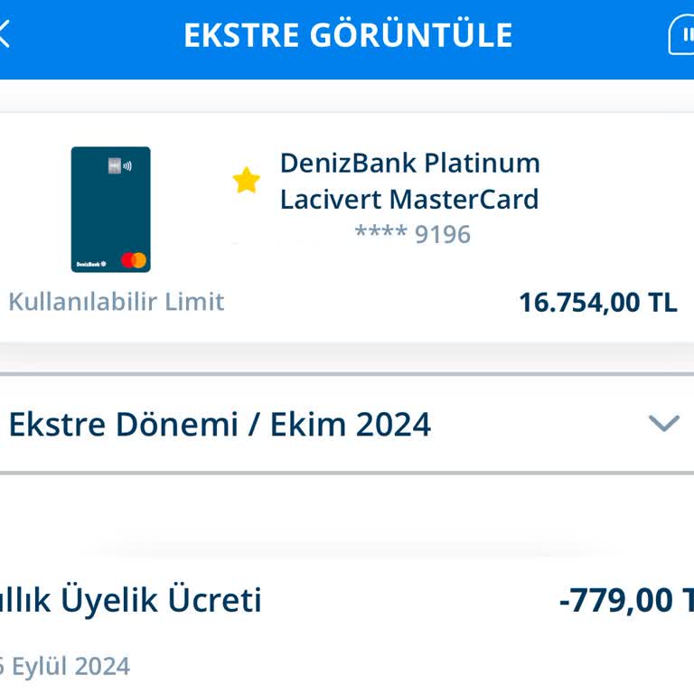 Haksız Kart Aidatı İadesi Talebi