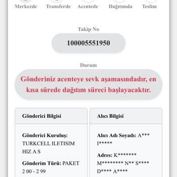 Kayıp Kargo Ve İletişim Sorunları