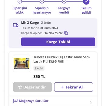 Yanlış Ürün Gönderimi Ve Eksik Parçalarla Mağduriyet