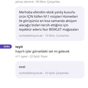 Yanlış Ürün Gönderimi Ve Eksik Parçalarla Mağduriyet