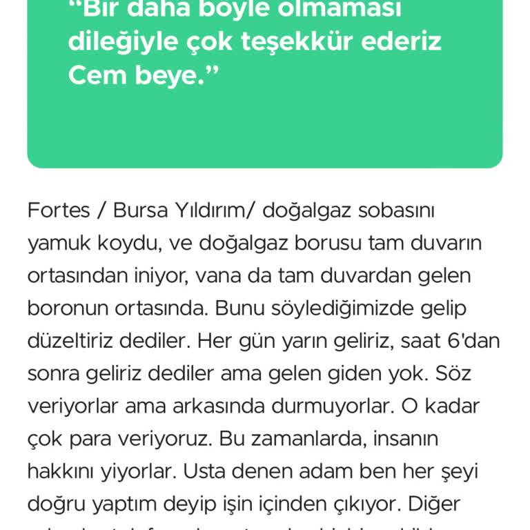 Fortes İle Sürekli Randevu Sorunu