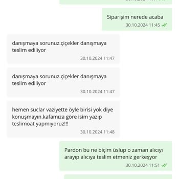 Yanlış Teslimat Ve Kötü Müşteri Hizmeti
