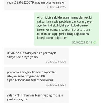 Yanlış Teslimat Ve Kötü Müşteri Hizmeti