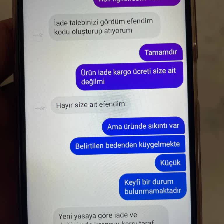 Yanlış Ürün Ve Keyfi İade Ücreti Sorunu