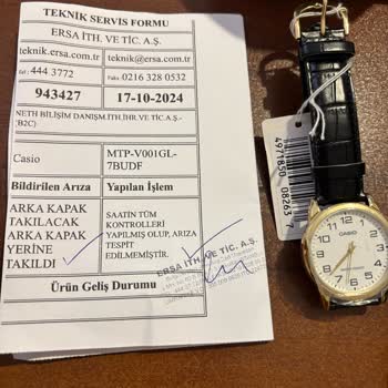 Kusurlu Saat İadesinde Sorun Yaşıyoruz