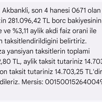 Yapılandırma Sonrası Ekstra Faiz Ve Ulaşılamayan Müşteri Hizmetleri