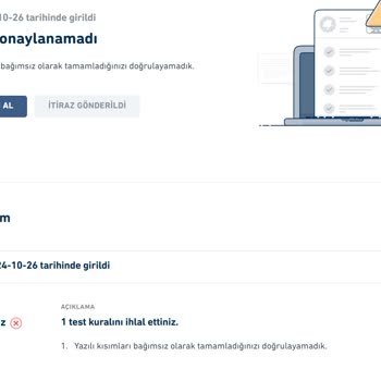 Duolingo Sınavında Haksız Geçersizlik