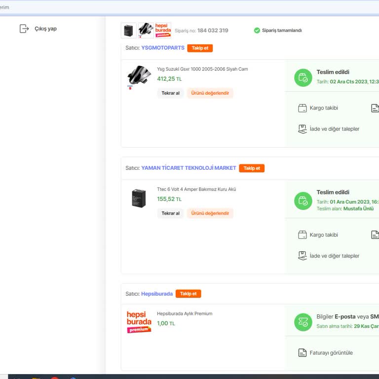 Hepsiburada Premium Üyeliği Sorunu