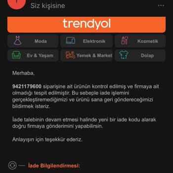 Trendyol İade Sürecinde Kaybolan Ürün Sorunu
