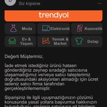 Trendyol İade Sürecinde Kaybolan Ürün Sorunu