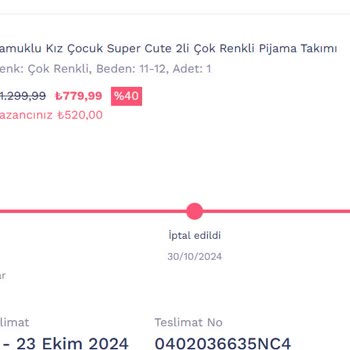 Penti'den Sipariş Edilen Pijamalar İptal Edildi