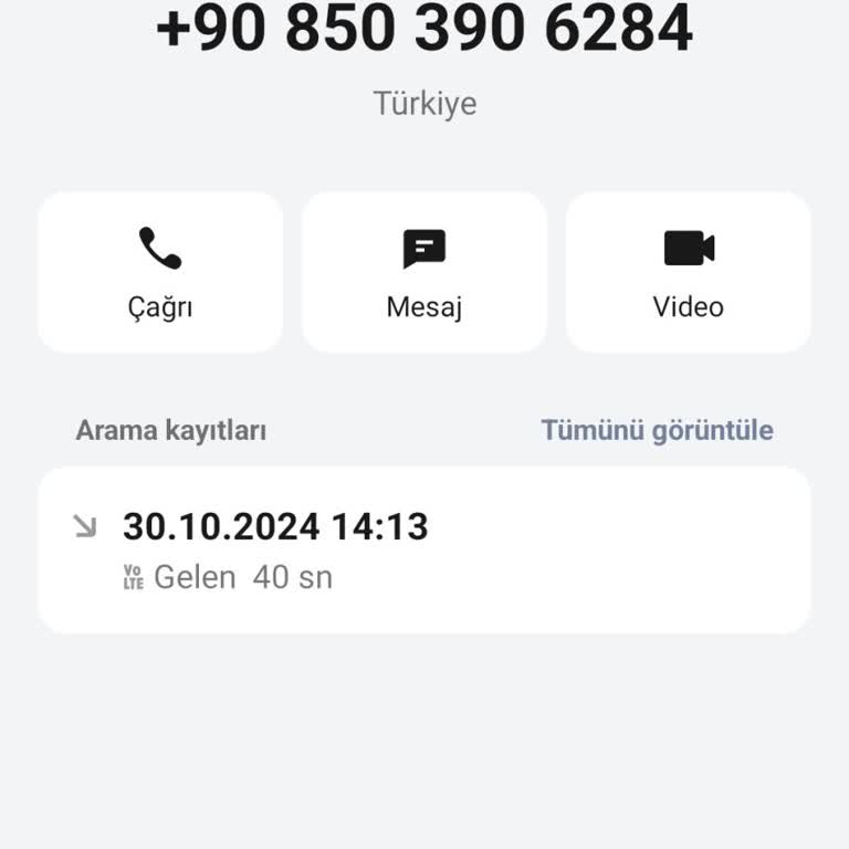 08503906284 Şüpheli Arama!