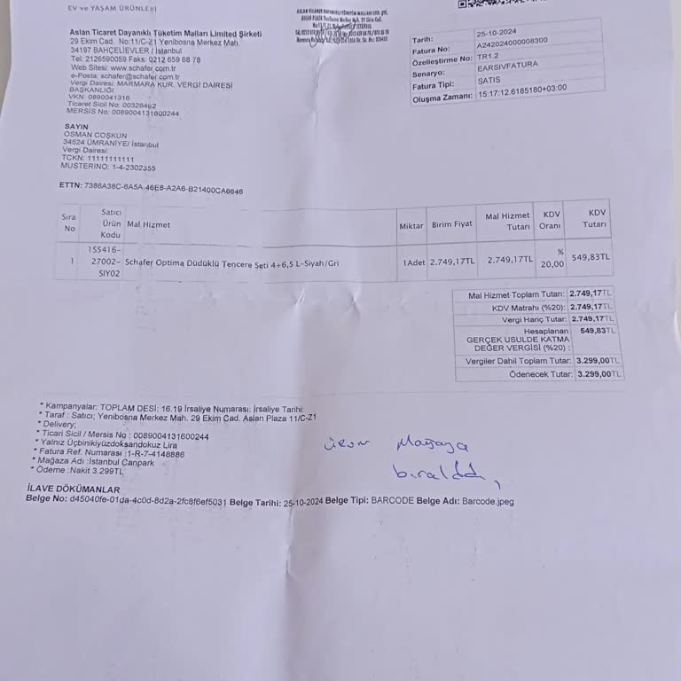 Ümraniye Can Park AVM'de Aldığım Düdüklü Tencerenin İade Sorunu