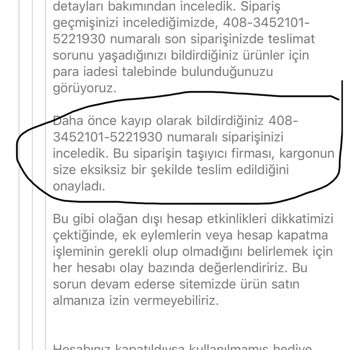 Amazon Siparişim Kayboldu, İade Yapılmıyor