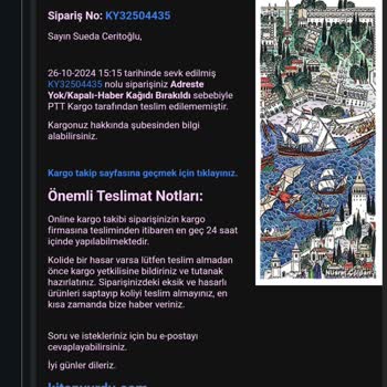 Kargo Teslimatında Bilgilendirme Eksikliği